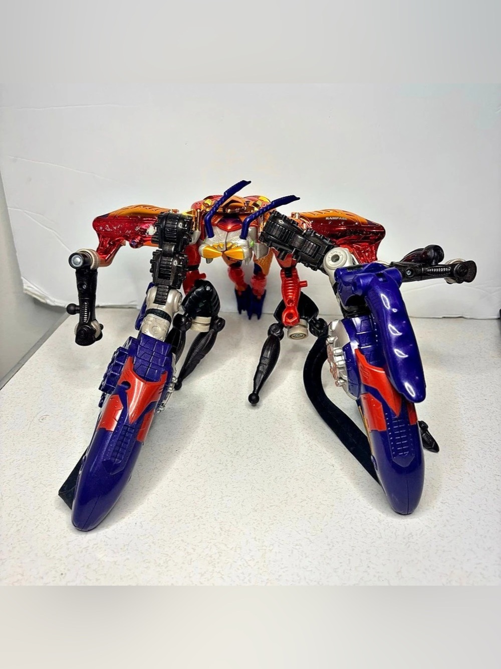VTG Beast Wars Transformers Transmetals Rampage Action Figure Incomplete 1997
